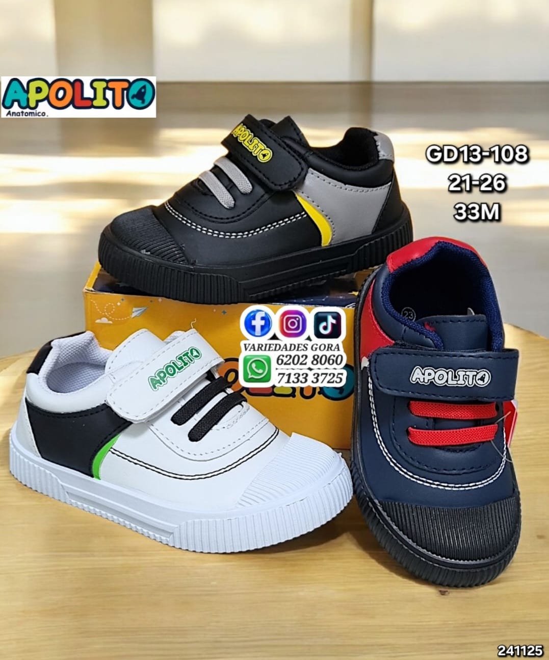 APOLITO ZAPATO NIÑO 21-26