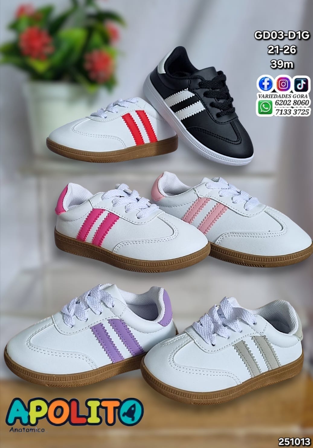 APOLITO ZAPATO NIÑA 21-26