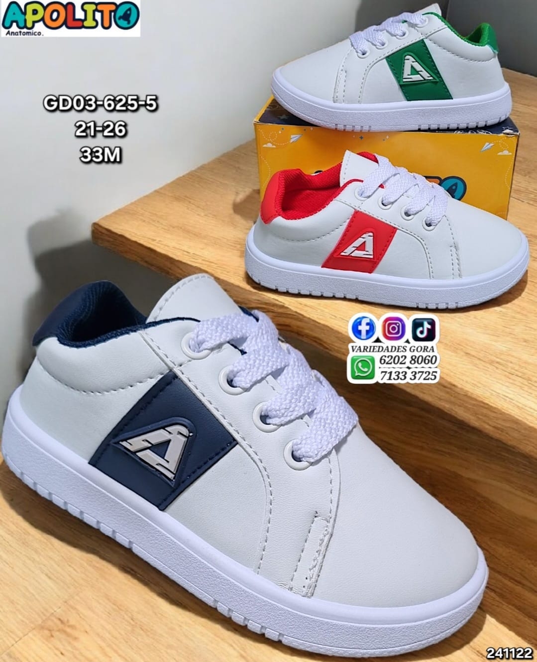 APOLITO ZAPATO NIÑO 21-26