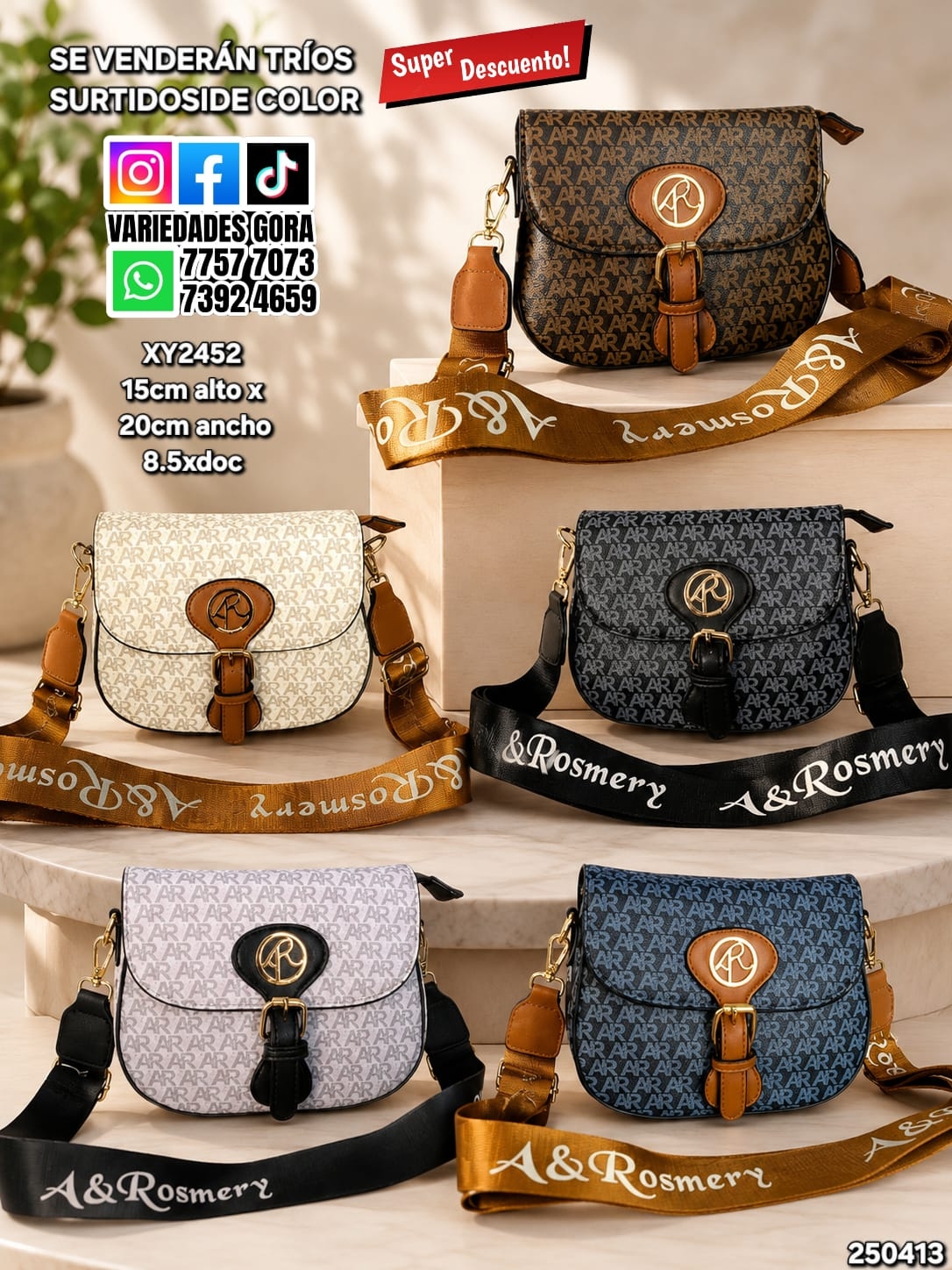 BANDOLERA FINA DAMA 15ALX20AN TORBA GENERAL SURTIDA P14