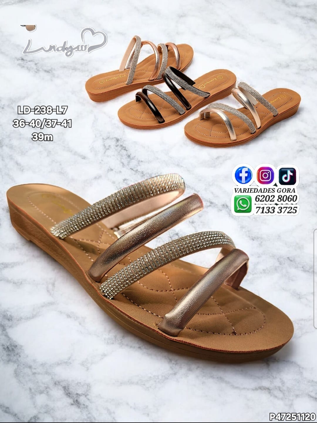 SANDALIA METER DAMA 36-41 LINDYS P47