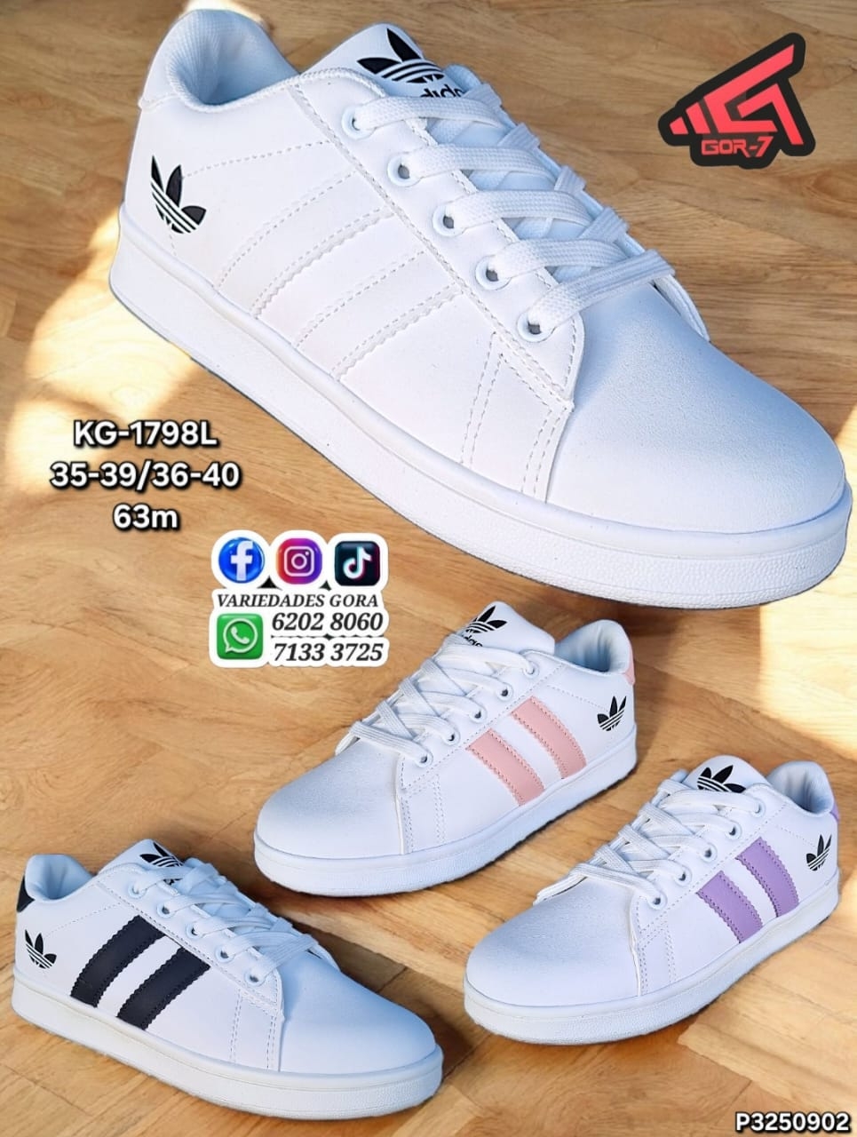 ZAPATO MARCA DAMA 35-40 ADDAS GOR-7 P3