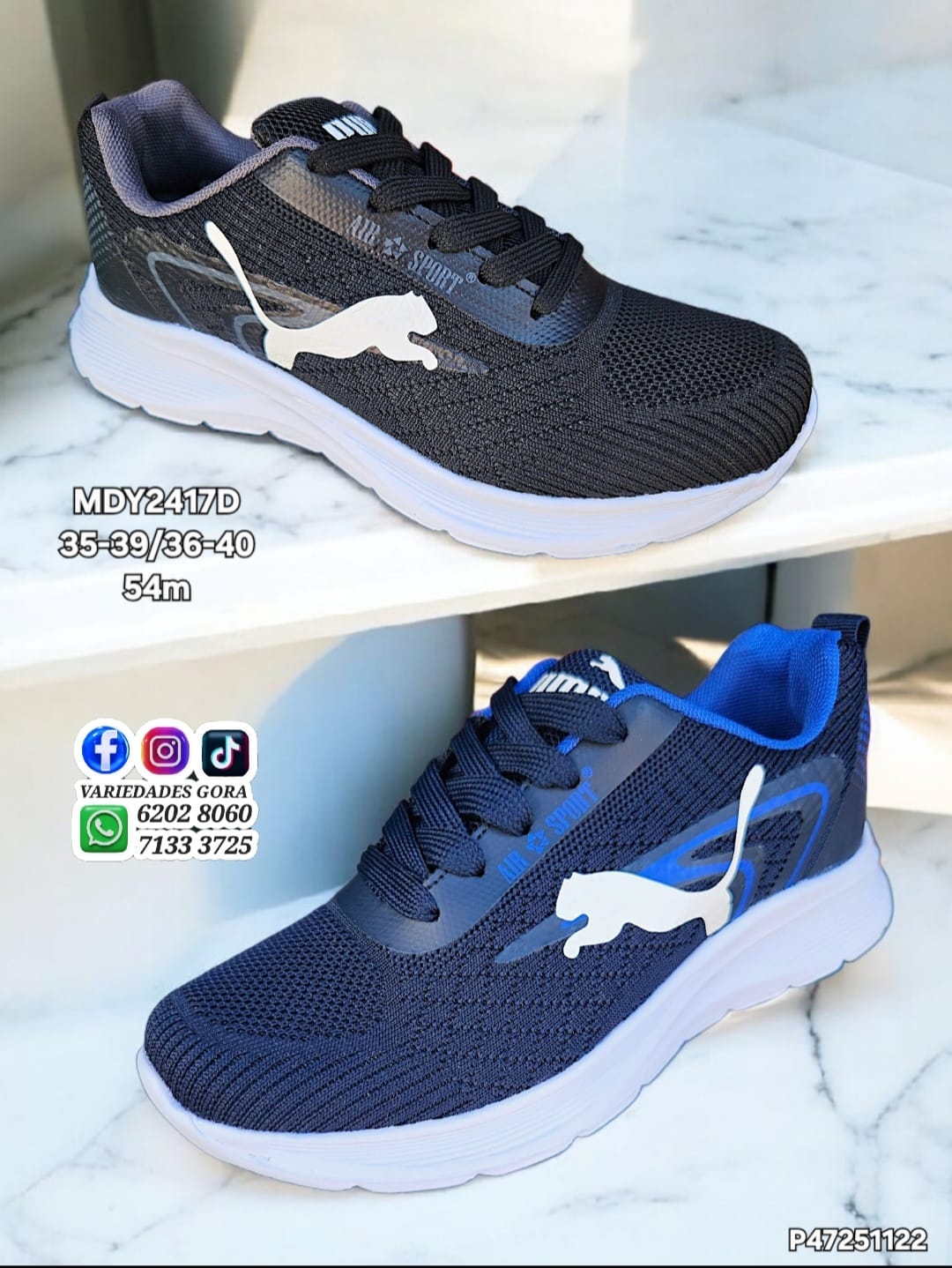 ZAPARTO MARCA HOMBRE 35-40 PM P47