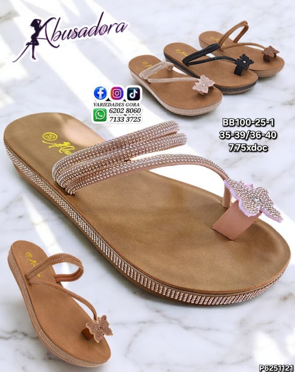 SANDALIA METER DAMA 35-40 ABUSADORA P6