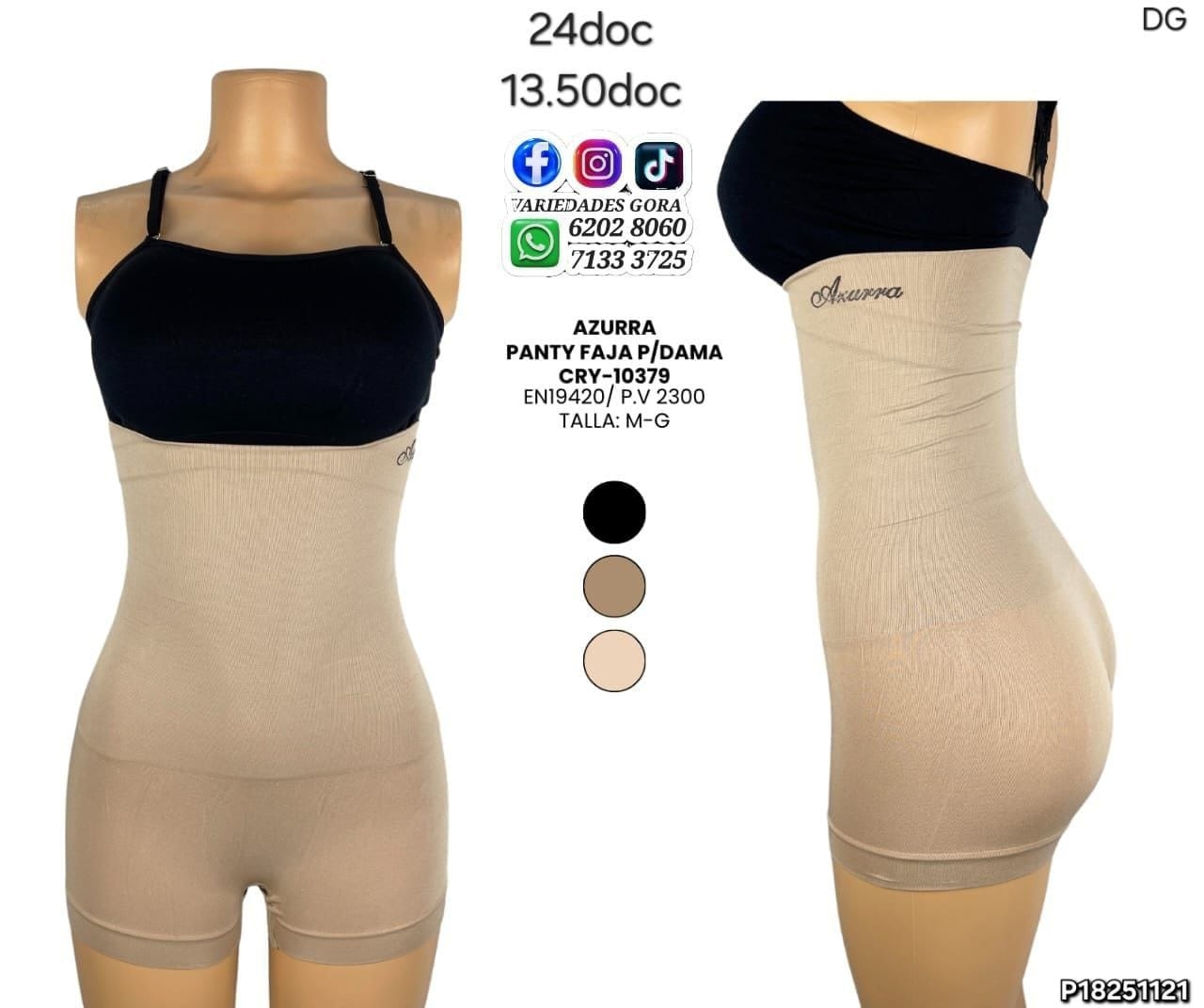 PANTY DAJA P/DAMA AZURRA M-G