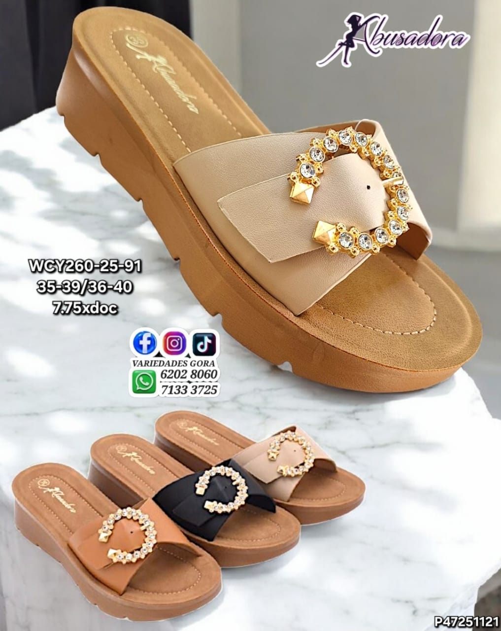 SANDALIA METER DAMA 35-40 ABUSADORA P47