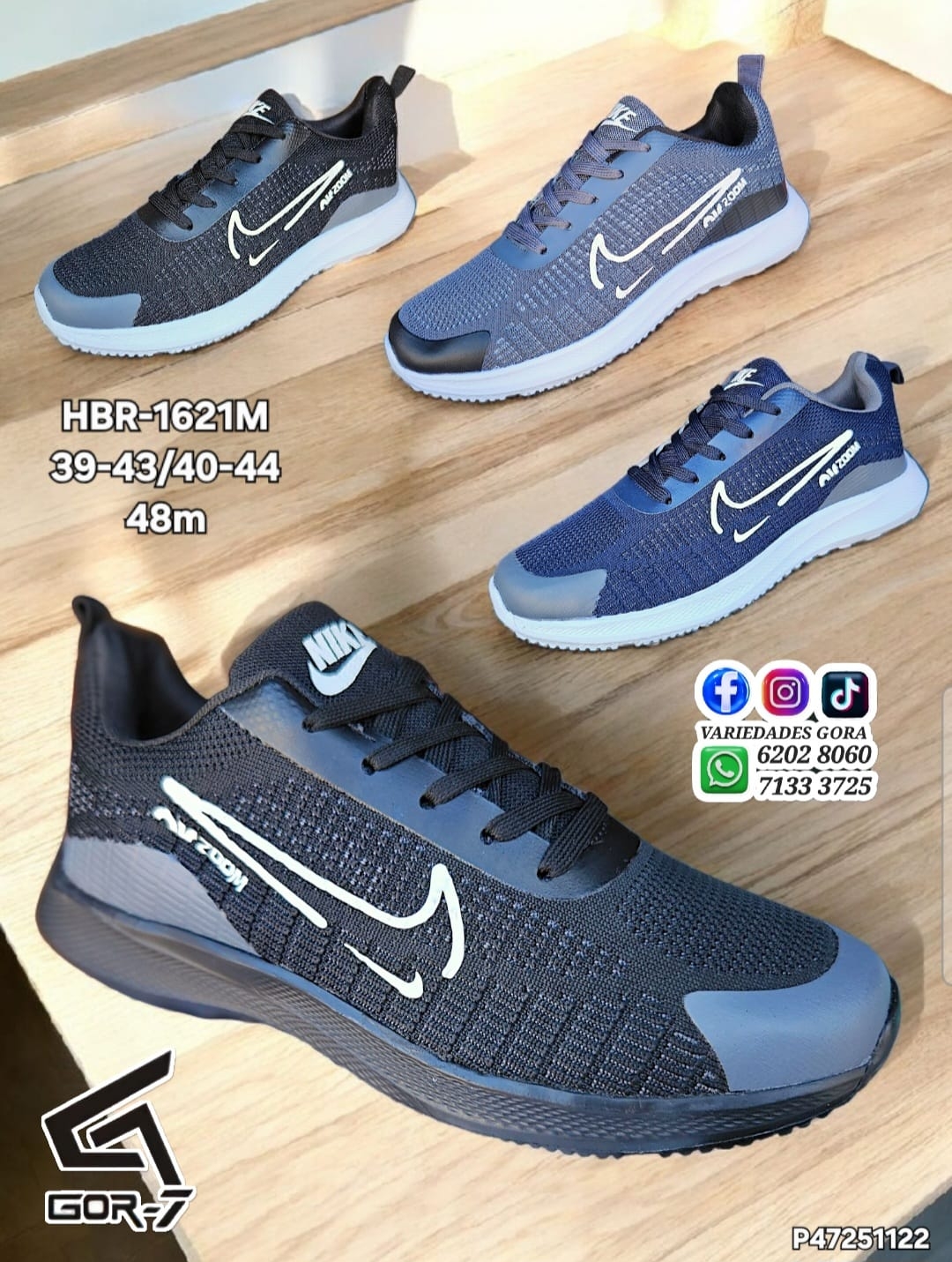 ZAPATO MARCA HOMBRE 39-44 NK GOR-7 P3