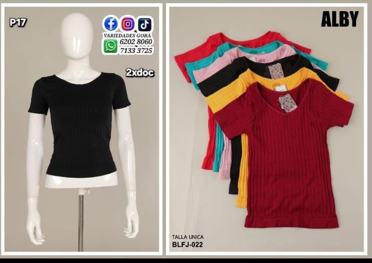BLUSA DAMA T/U ALBY P17