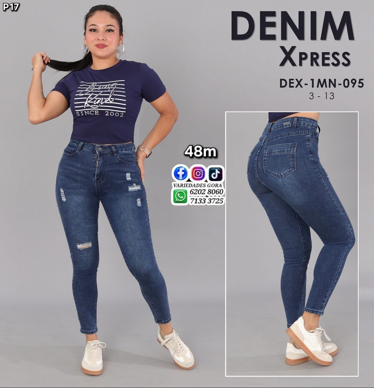 PANTALON DAMA 3-13 DENIM XPRESS P17