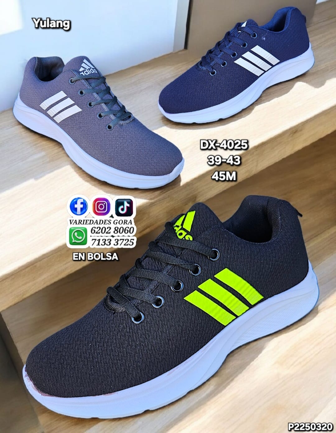 ZAPATO HOMBRE MARCA AD YULAG 39-43 EN BOLSA  P2