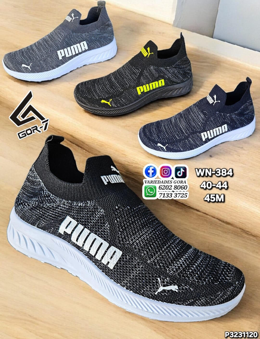 ZAPATO HOMBRE MARCA PM GOR-7 40-44 P3