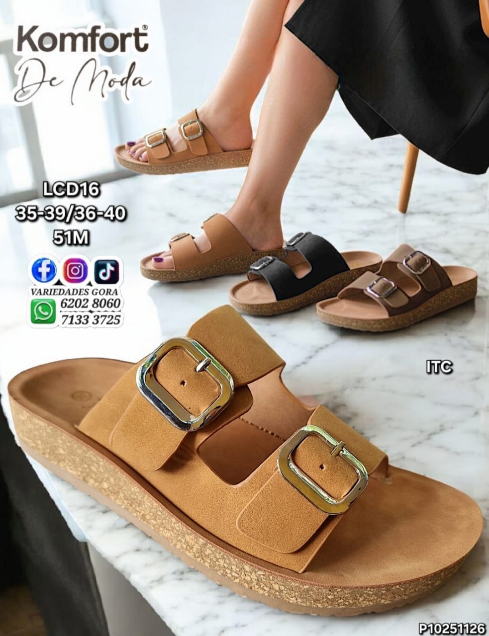 SANDALIA METER DAMA 35-40 KOMFORT P10