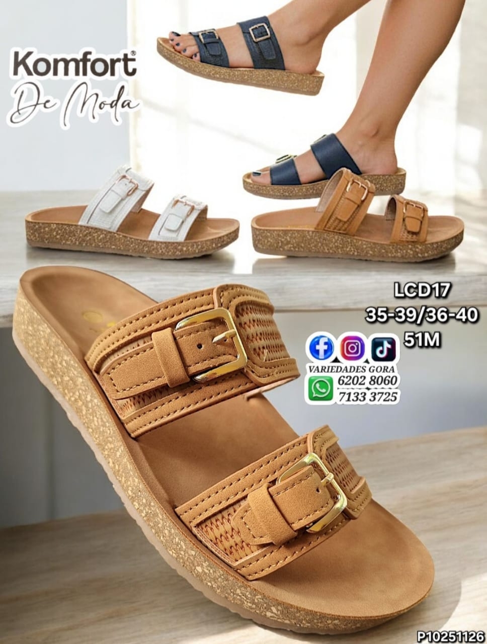 SANDALIA METER DAMA 35-40 KOMFORT P10