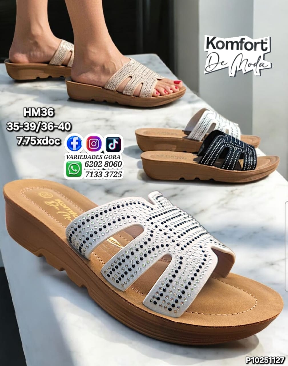 SANDALIA METER DAMA 35-40 KOMFORT P10