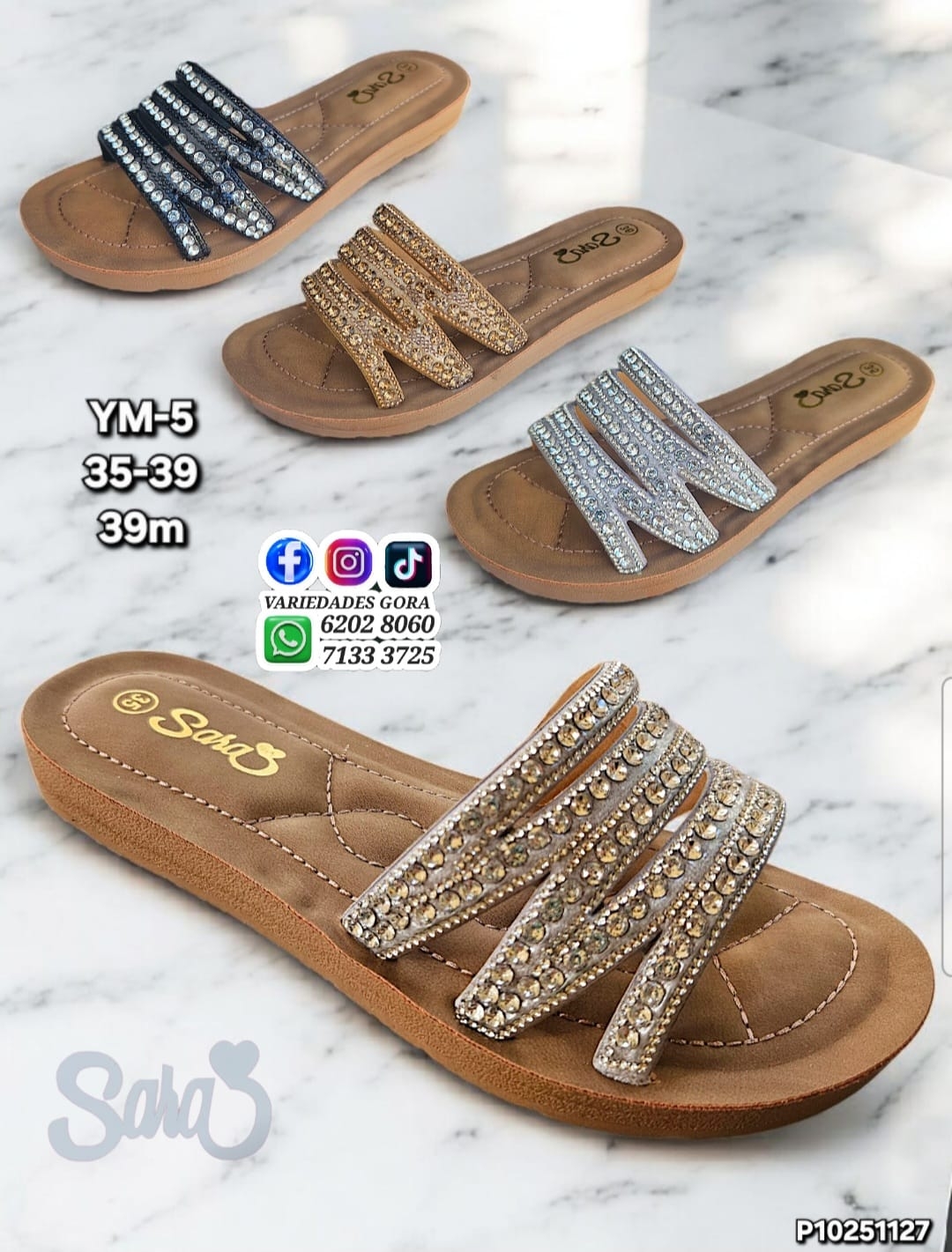 SANDALIA METER DAMA 35-40 SARA P10