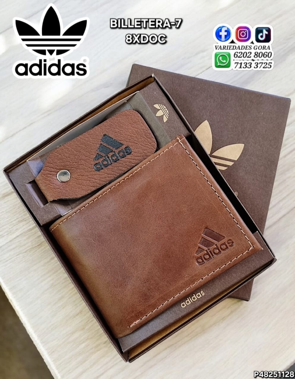 BILLETERA HOMBRE CAFE AD CON LLAVERO P48