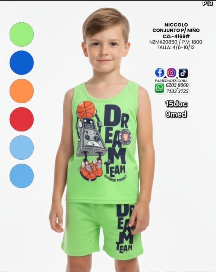 CONJUNTO  PARA NIñO  4/6-10/12 NICCOLO P18