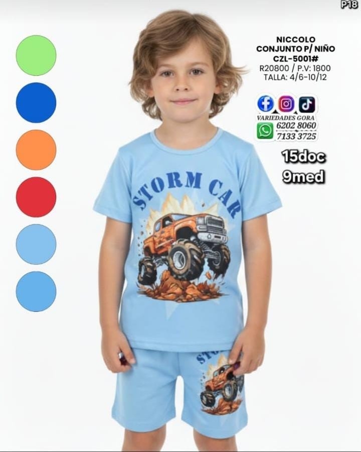 CONJUNTO PARA NIñO  4/6 - 10/12 NICCOLO  P18