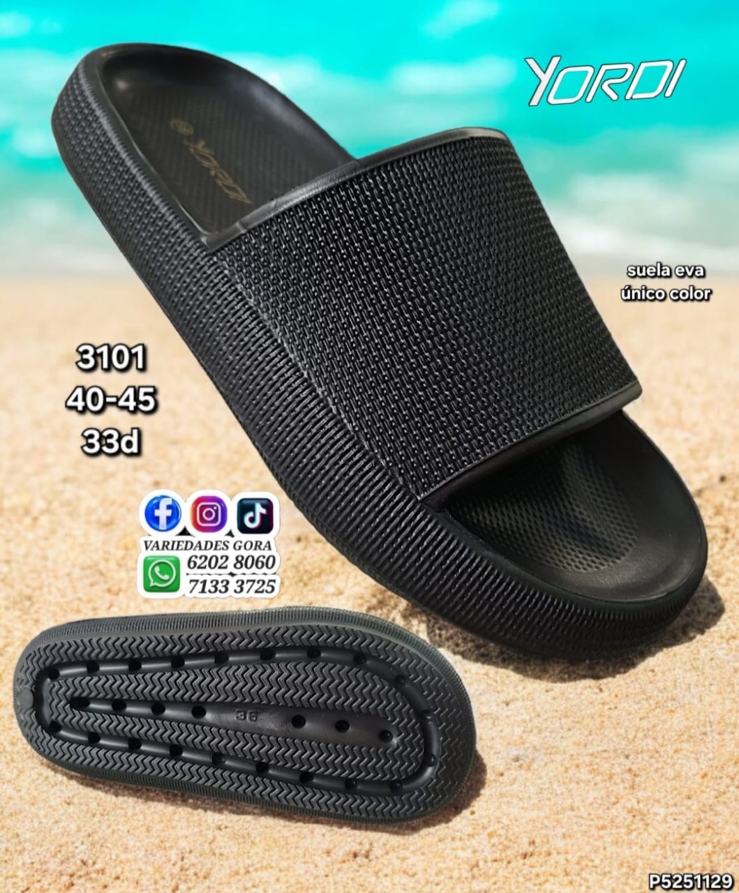 YINA HOMBRE NEGRA YORDI 40-45 P5