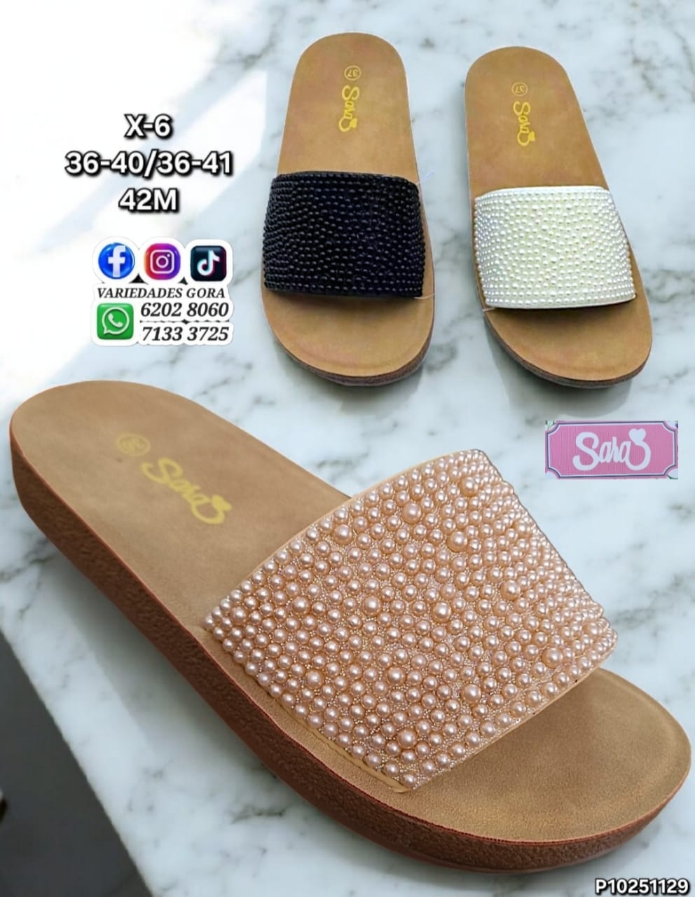 SANDALIA METER DAMA 36-41 SARA P10