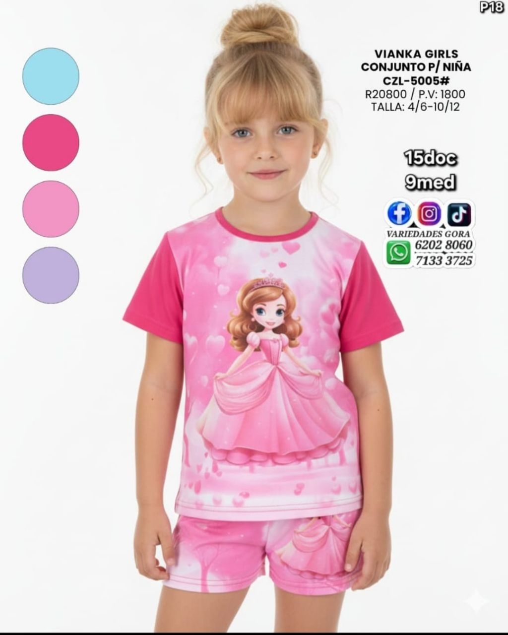 CONJUNTO PARA NIÑA 4/6-10/12 VIANKA GIRLS P18