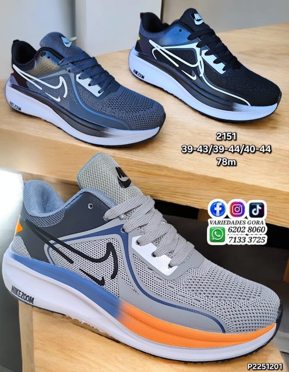 ZAPATO MARCA HOMBRE 39-44 NK P2