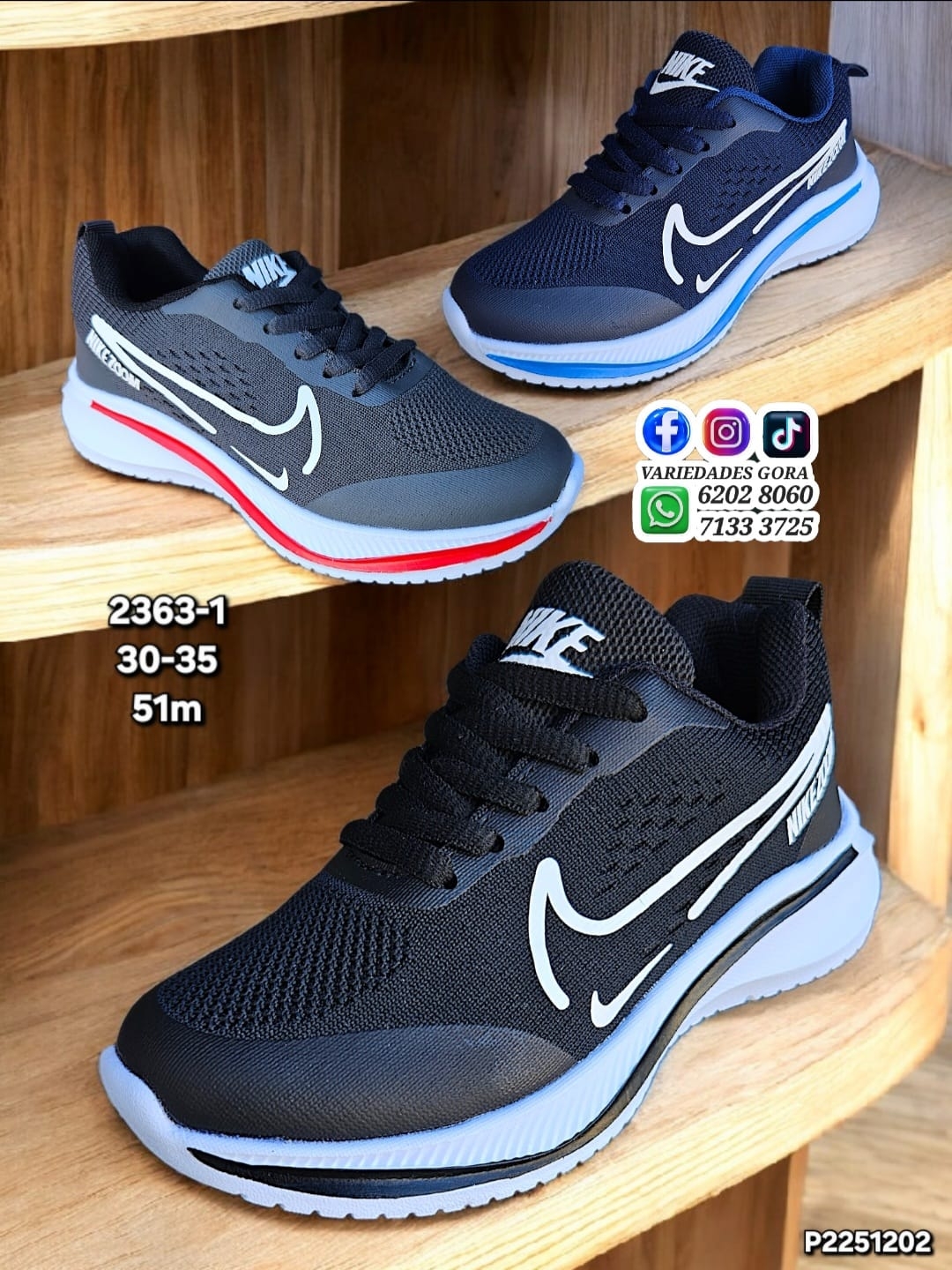 ZAPATO NIÑO MARCA NK 30-35 P2