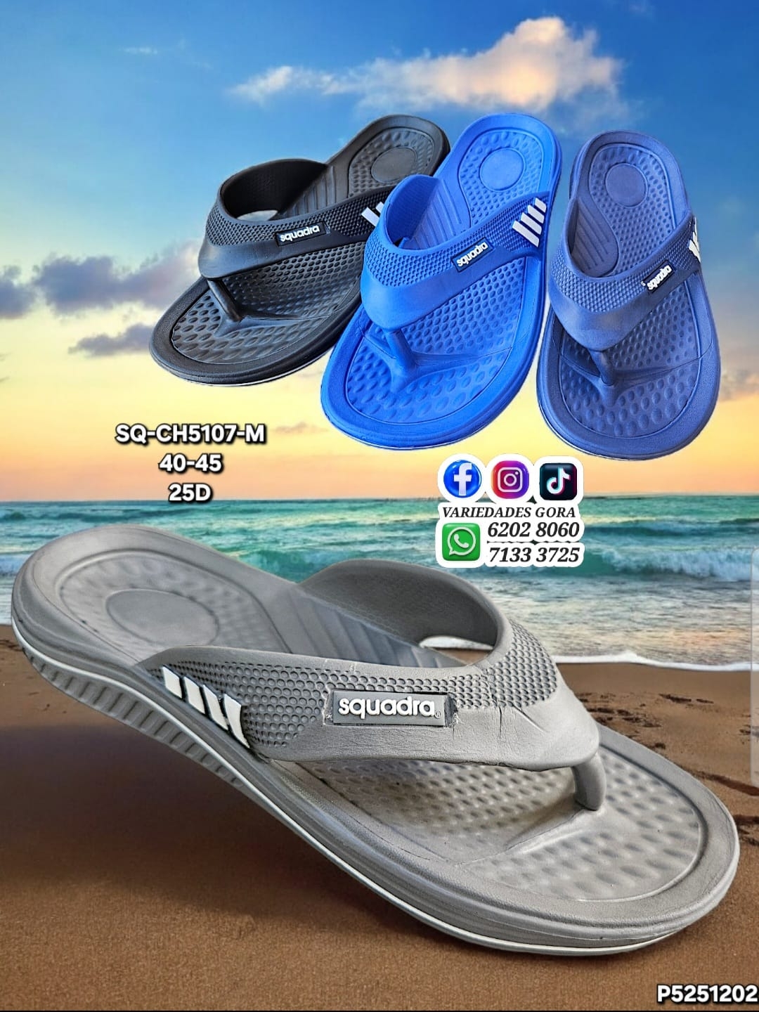 YINA HOMBRE  DEDO SQUADRA 40-45 P5