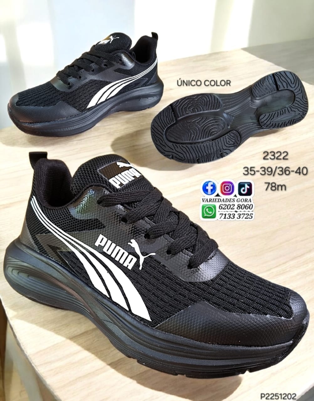 ZAPATO HOMBRE MARCA PM NEGRO 35-40 P2