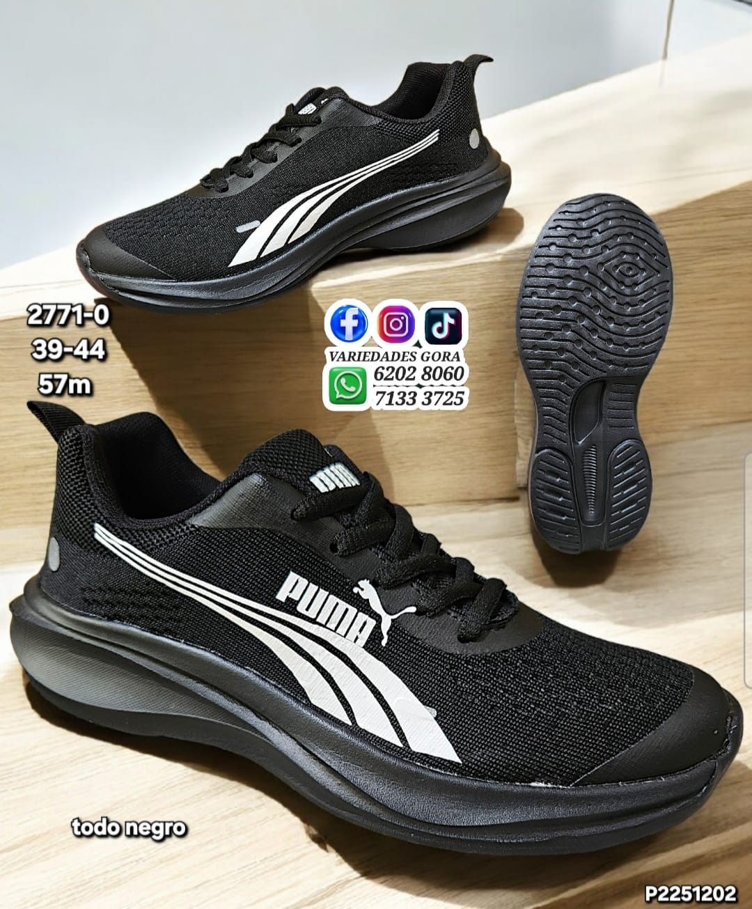 ZAPATO HOMBRE MARCA PM NEGRO P2