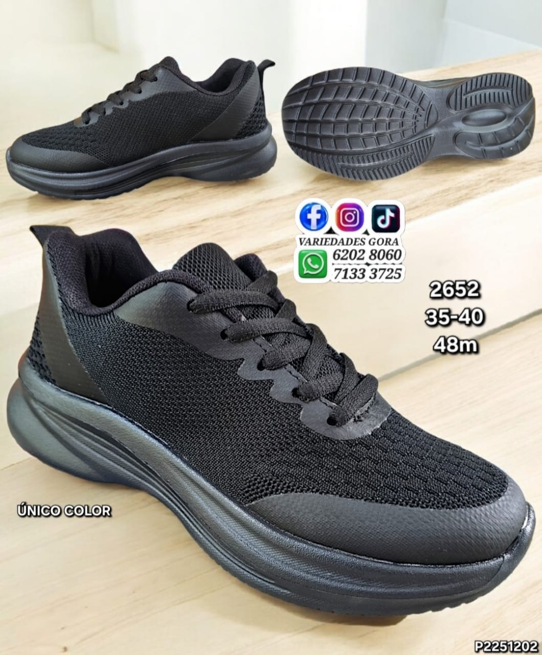 ZAPATO HOMBRE FULL NEGRO 35-40 P2