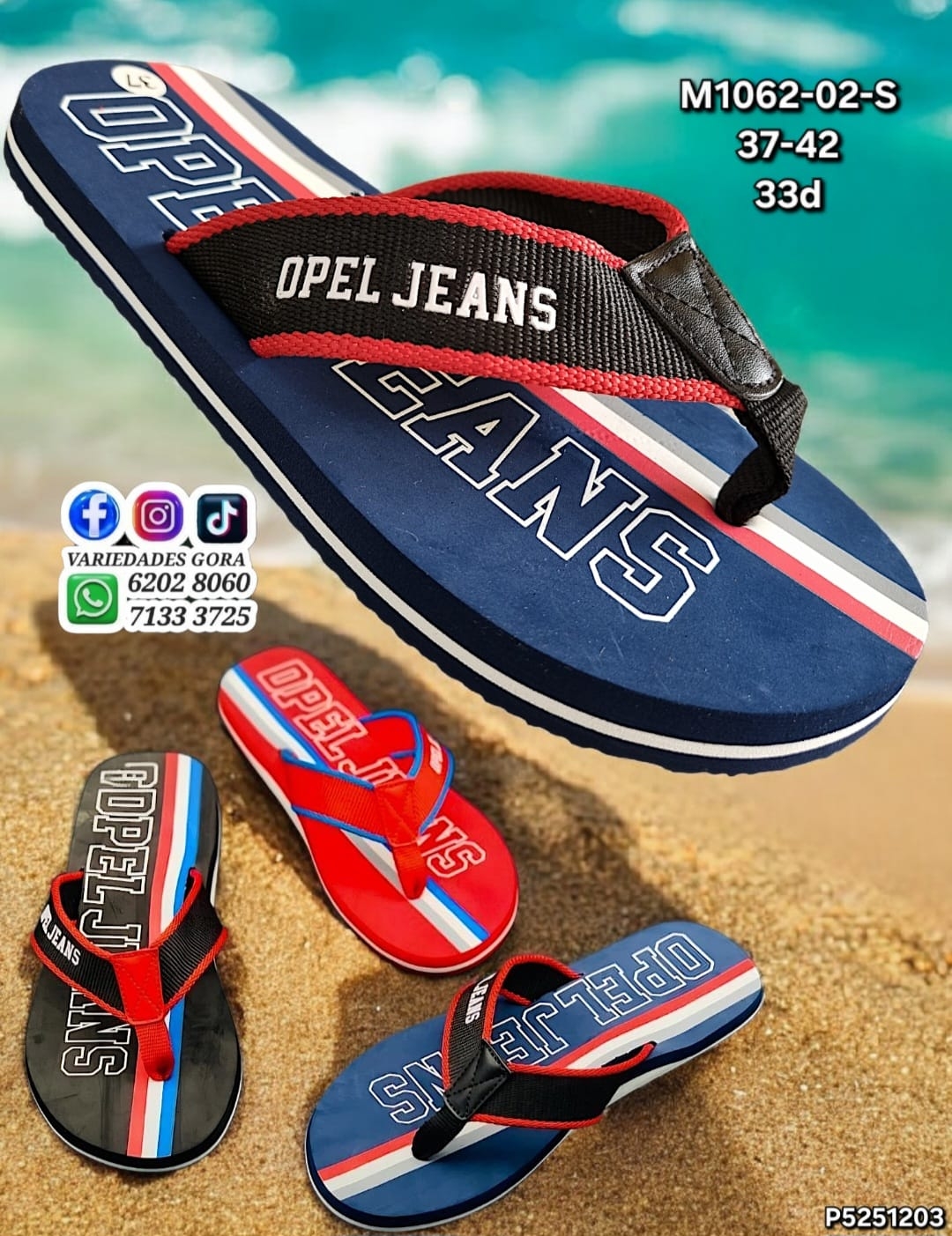 YINA HOMBRE DEDO 37-42 OPEL JEANS P5