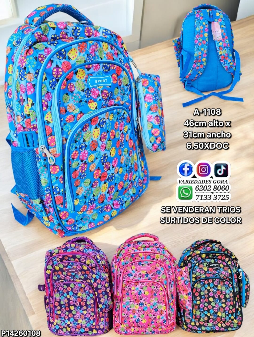 MOCHILA DAMA SPORT 46ALX31AN P14