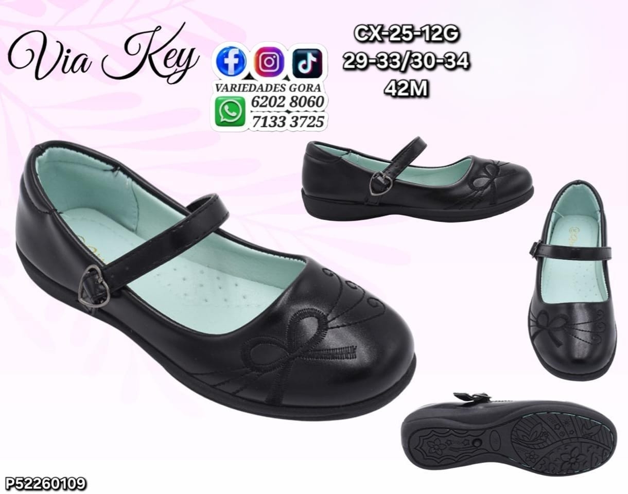 ZAPATO ESCOLAR NIÑA 29-34 VIA KEY P52