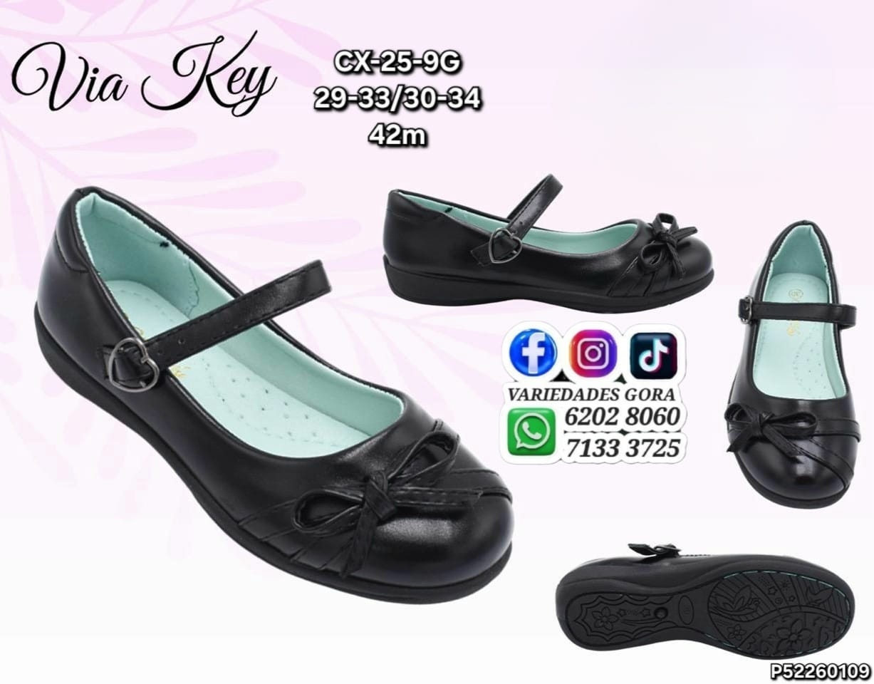 ZAPATO ESCOLAR NIÑA 29-34 VIA KEY P52