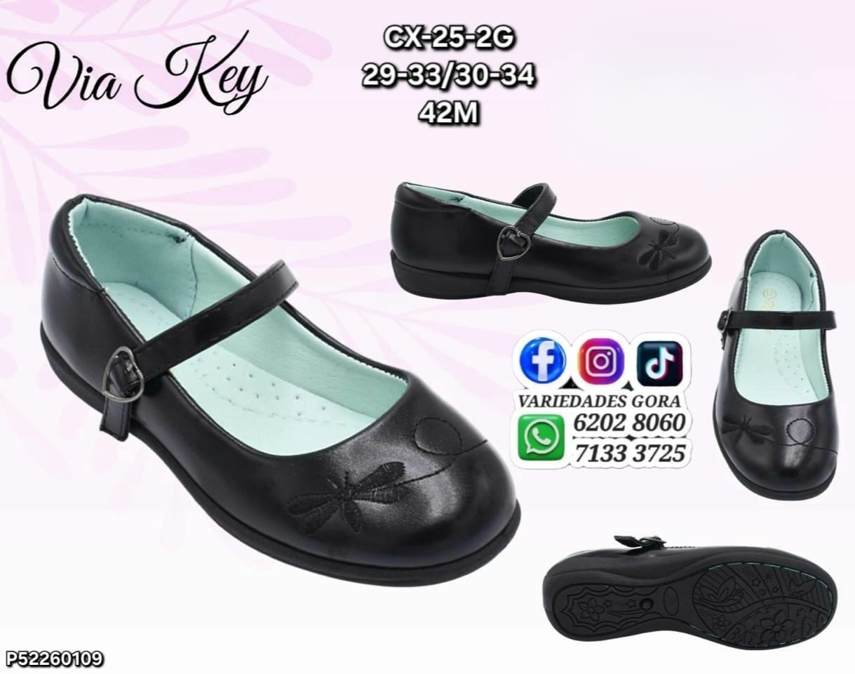 ZAPATO ESCOLAR NIÑA 29-34 VIA KEY P52