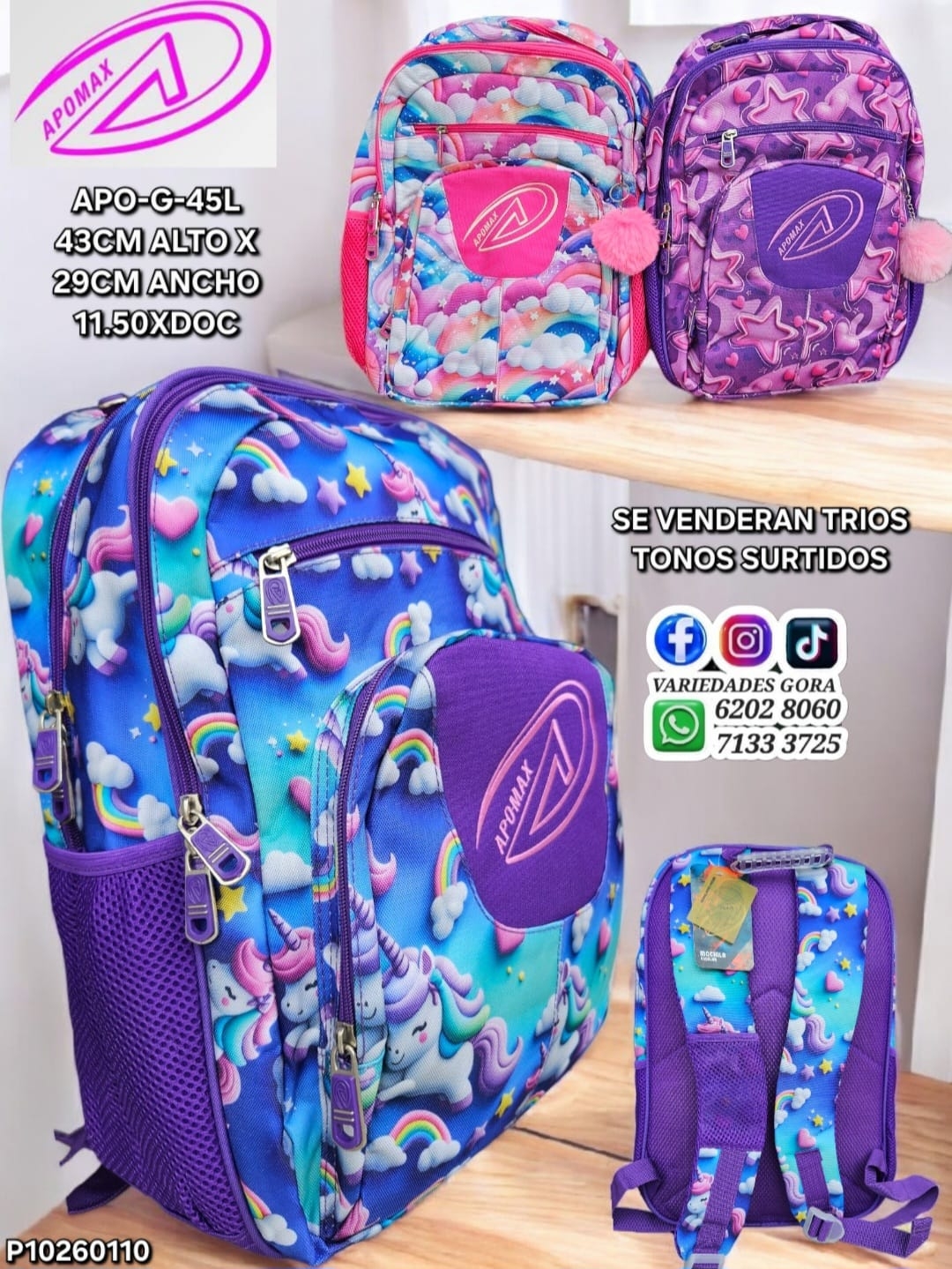 MOCHILA DAMA 43ALX29AN DELTA P10