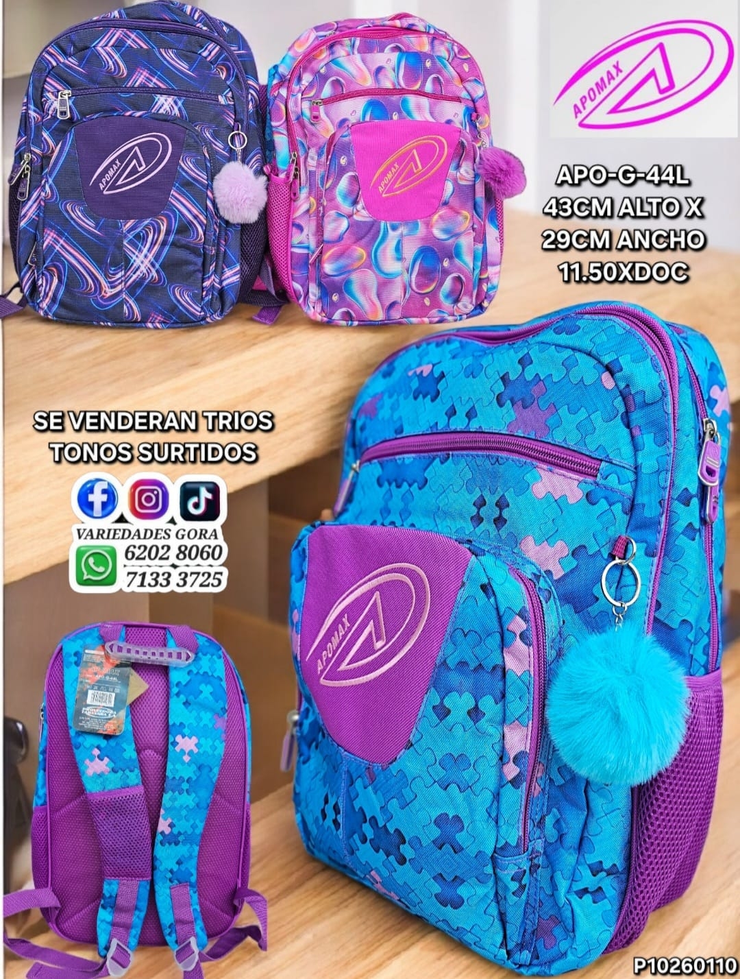 MOCHILA DAMA 43ALX29AN DELTA P10