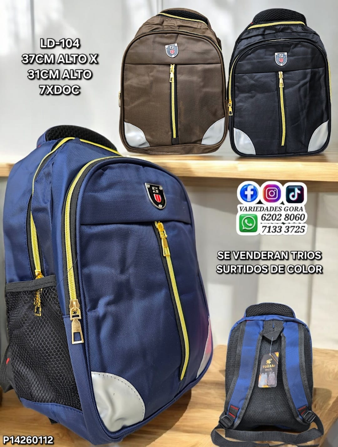 MOCHILA HOMBRE 37ALX31AN TORBA P14