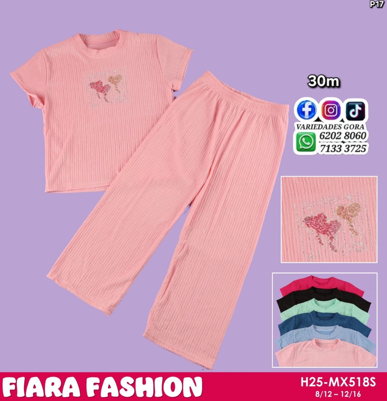 CONJUNTO NIÑA 8/12-12/16 FIARA FASHION P17