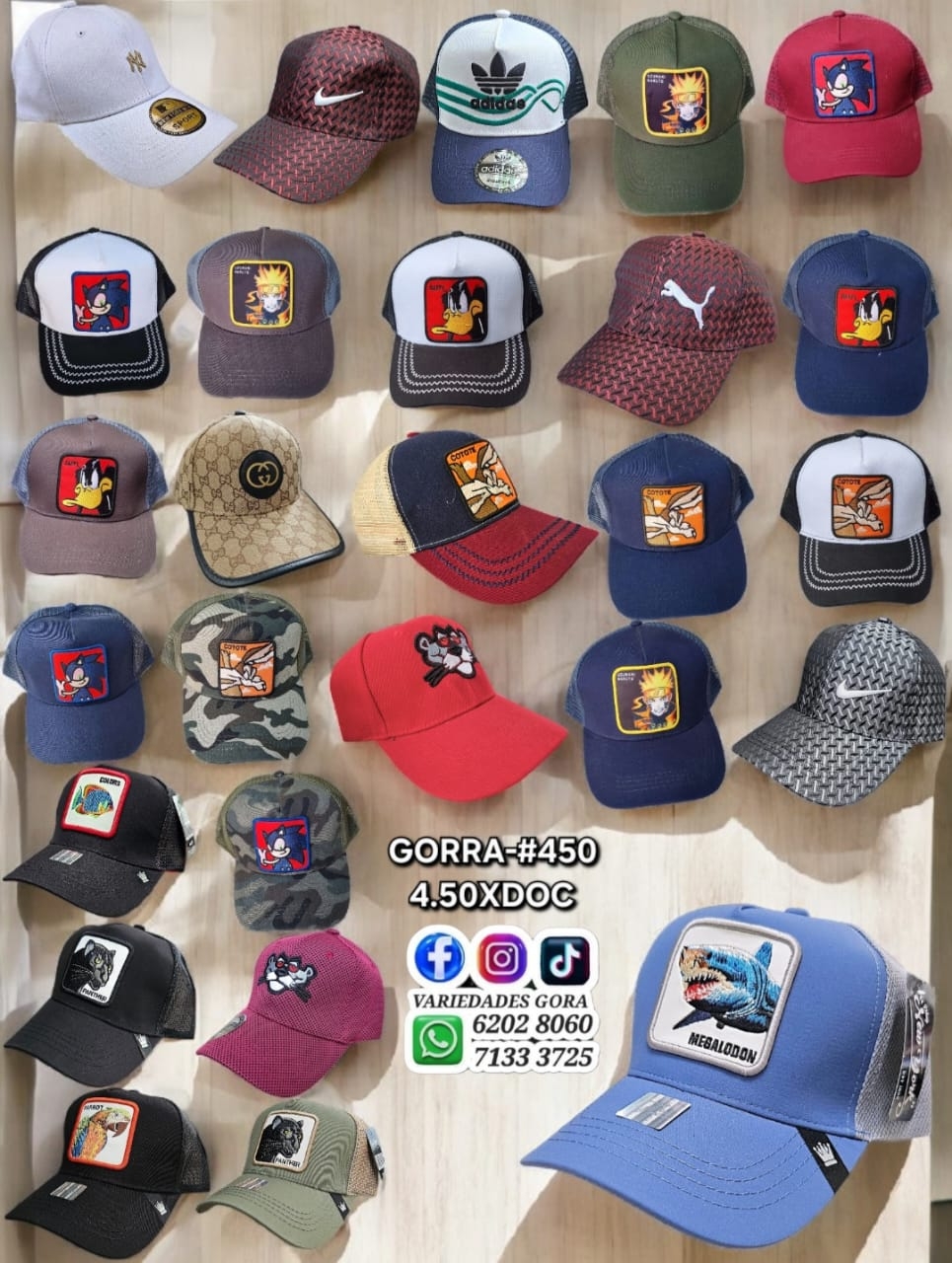 GORRA CURVA ADULTO SURTIDO GENERAL