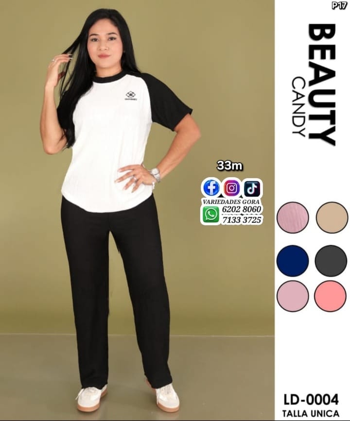CONJUNTO DAMA T/U BEAUTY CANDY P17