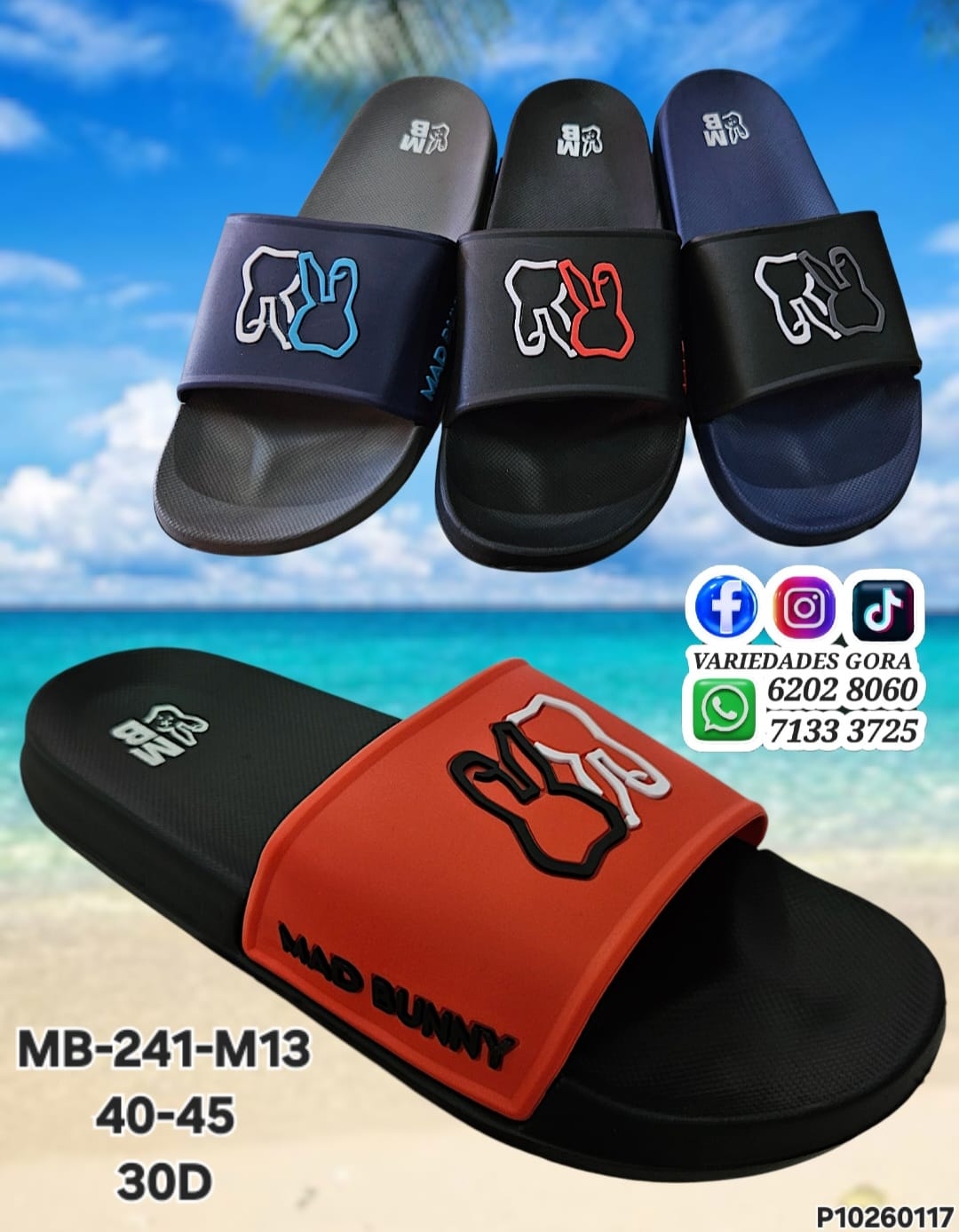 YINA HOMBRE MAD BUNNY 40-45 DE METER P10