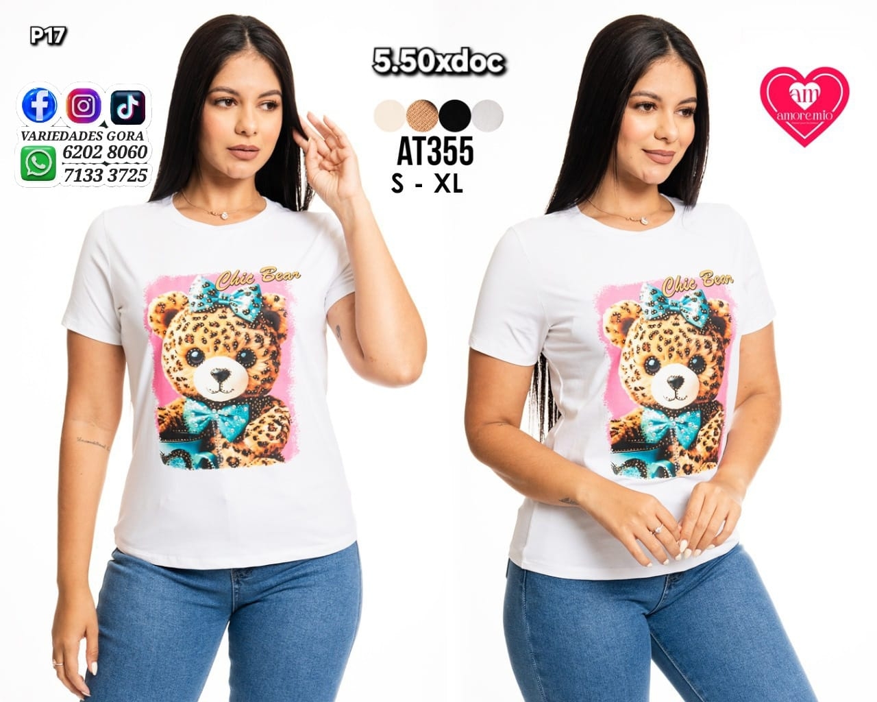 BLUSA DAMA S-XL AMOREMIO P17