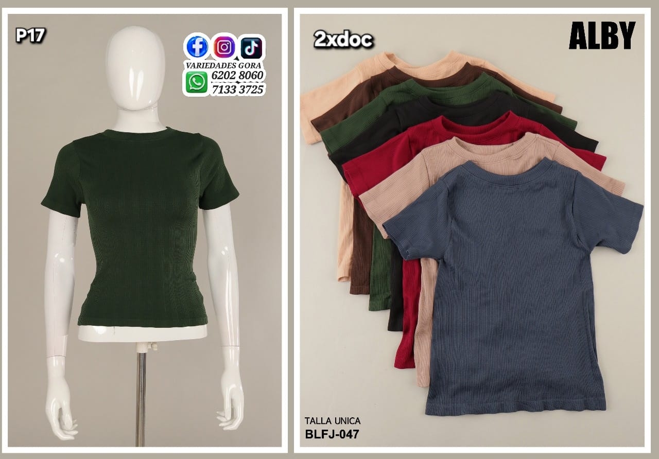 BLUSA DAMA T/U ALBY P17