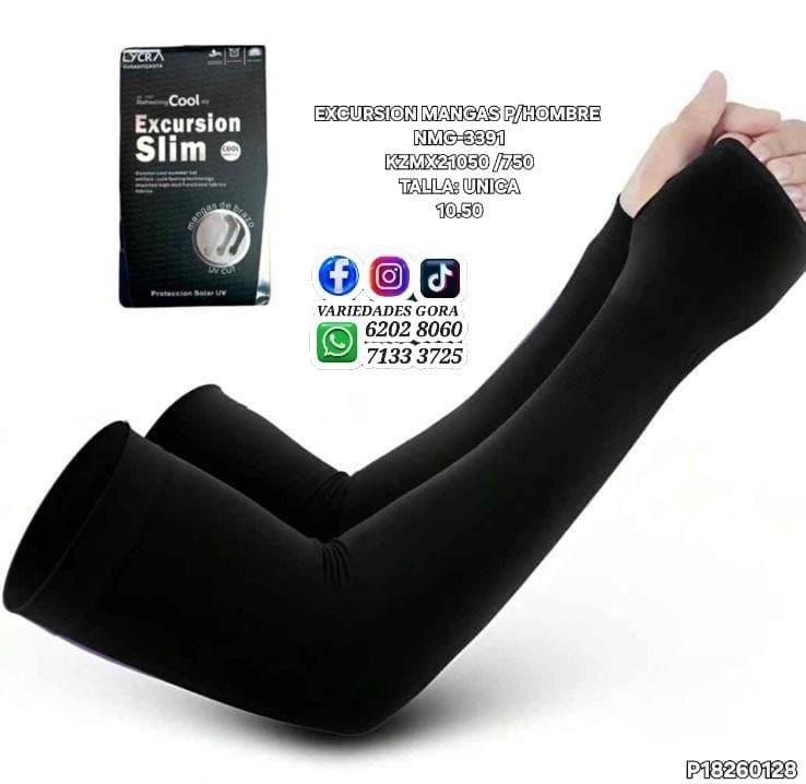 MANGAS HOMBRE NEGRAS GENERAL P18