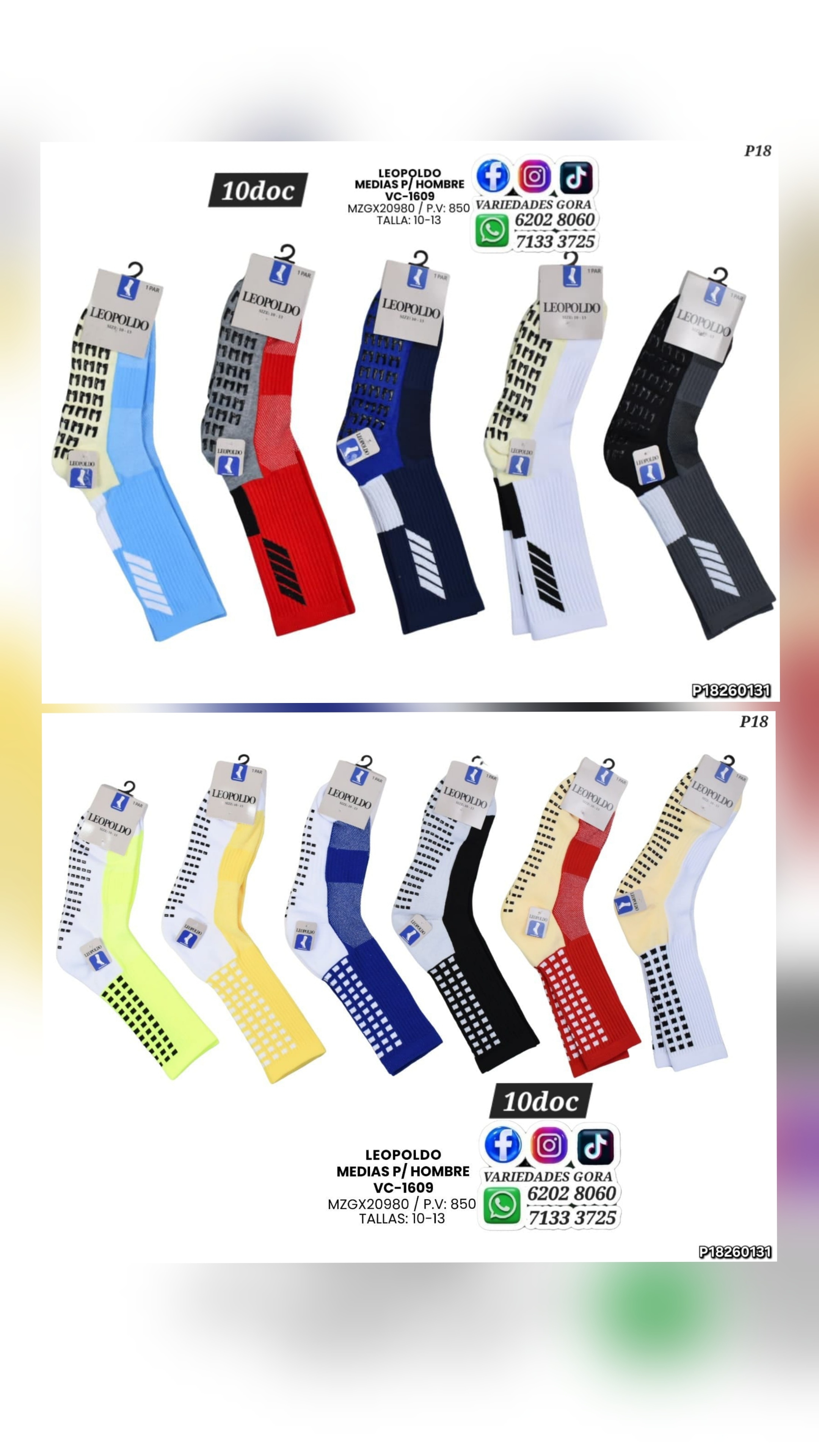 MEDIA ANTIDESLIZANTE 10-13 LOPOLDO P18