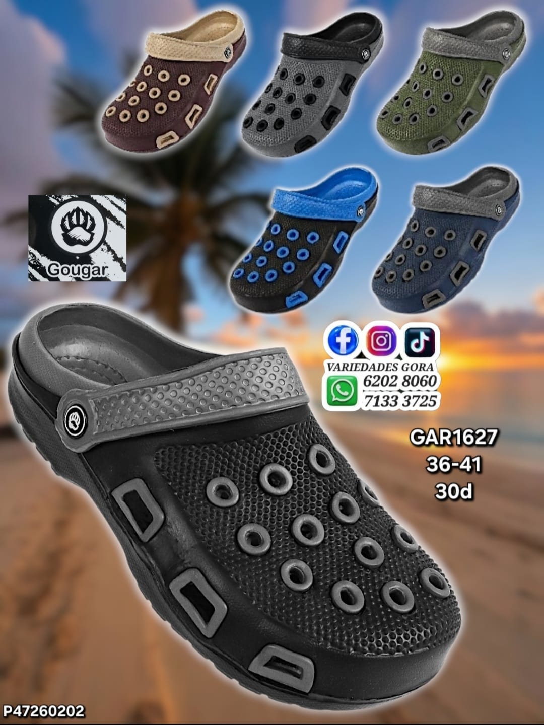 SAPO HOMBRE DOBLE 36-41 GOUGAR P47