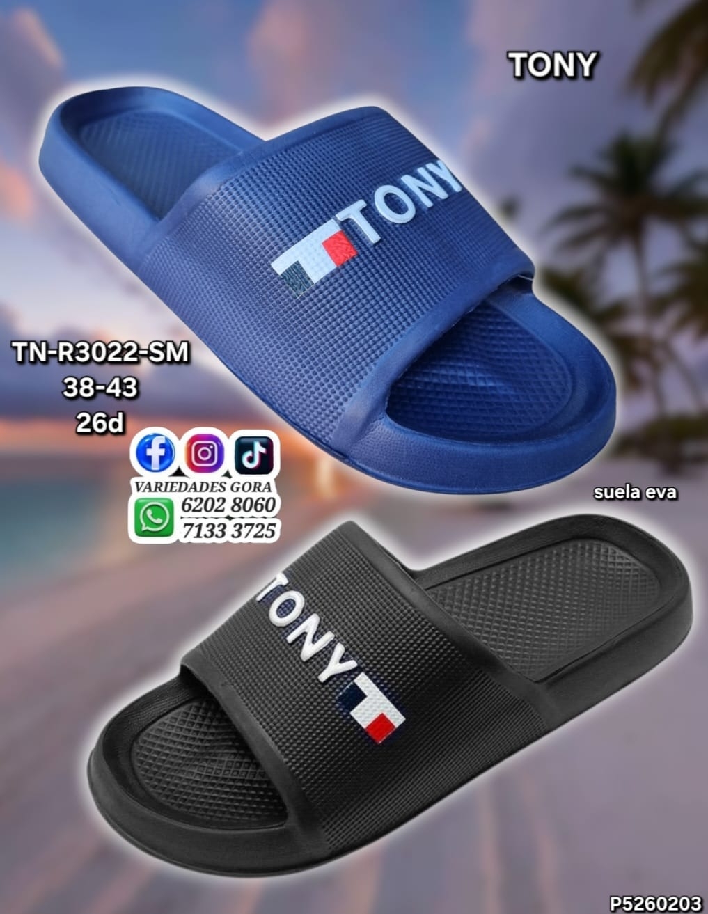 YINA HOMBRE TONY 38-43 DE METER P5