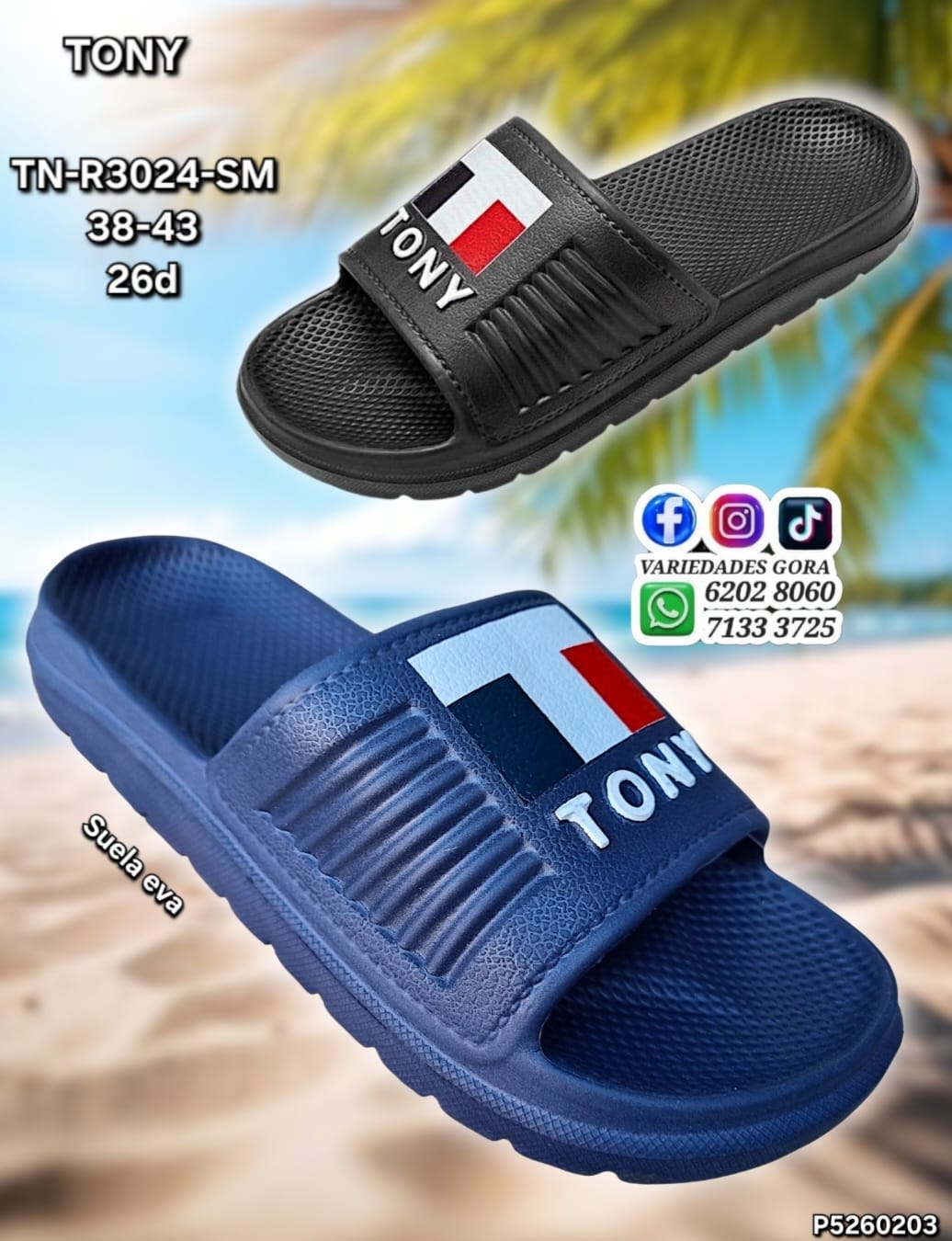 YINA HOMBRE TONY 38-43 DE METER  P5